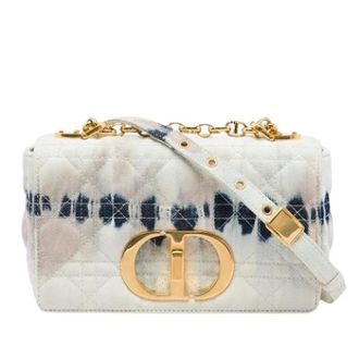 Dior Pre-owned Caro Crossbody - Dames - Pre-owned - Wit - Maat: ONE Size Leer