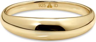 Devata Dome Ring in Gold Plated Sterling Silver in Yellow Gold at Nordstrom, Size 7