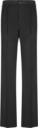 Dell'Oglio Zwarte Broek voor Mannen Aw 24 - Heren - Straight fit broeken - Zwart - M - Broeken