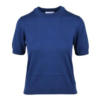 Alpha Studio Jersey de cuello redondo - Knitwear - Mujer - Azul - M