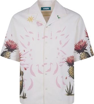 Barrow Popeline Shirt - Heren - Korte mouwen Overhemden - Veelkleurig - S - Katoen - Overhemden