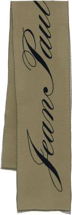Jean Paul Gaultier Logo-detail Wool Scarf