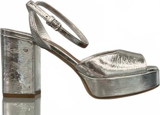 Laurence Dacade Womens Jenna Platform Sandal In Silver