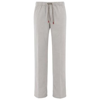 Kiton Sweatpants, male, Gray, Size: W38 Elegant Trousers