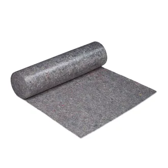Relaxdays Relaxdays - 10 Vellones De Pintor, Cubre Suelos, 1 M X 50 M = 50m&sup2;, Antideslizante, Impermeable, 220g/m&sup2;, Gris