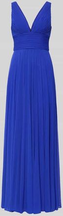 Mascara Abendkleid mit tiefem Herz-Ausschnitt in Royal, Gr&ouml;&szlig;e 32