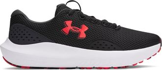 Under Armour Mens Charged Surge 4 Sneaker, (005) Black/Anthracite/Racer Red, 11.5 UK