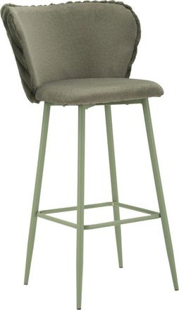 Mauro Ferretti Taburete De Bar Alaska -b- Verde Set De 2 Piezas Cm 55x58x106 (altura Del Asiento Cm 77)