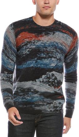 Autumn Cashmere Cotton By Autumn Cashmere Arctic Print Cashmere Crewneck Sweater