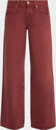 Slvrlake Denim Lexi Low-Rise Straight-Leg Jeans