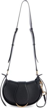 Chlo&eacute; Small Ride Leather Crossbody Bag in 001 Black at Nordstrom