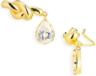 Shashi Kate Knot Tear Drop Earrings in Gold at Nordstrom