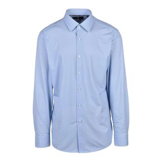 HUGO BOSS Hugo, Formal Shirts, male, Blue, Size: 4XL Stretch Shirt