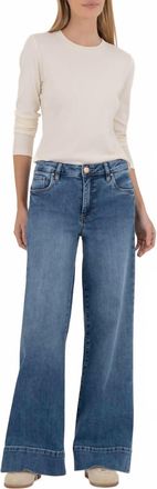 Kut from the Kloth Maya Wide Leg Jeans In Amuse Wash
