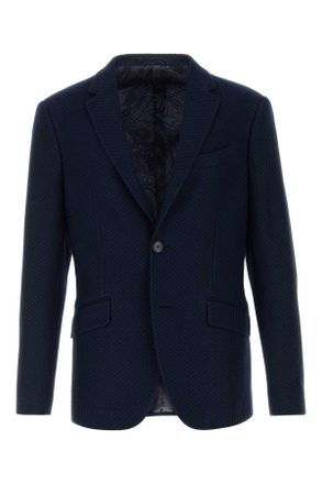 Etro Etro Navy Blue Jersey Jacket