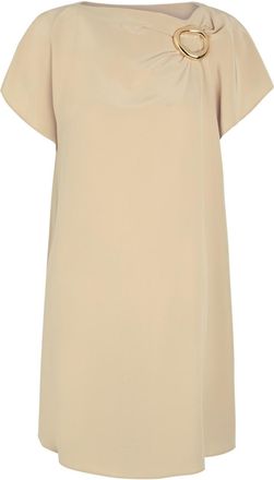 Joseph Anika Satin-twill Mini Dress - Beige - 44 (UK16 / XL)