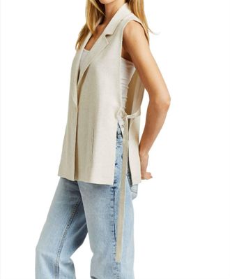 Drew Bethany Open Side Vest In Natural