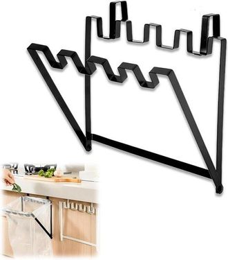 No Brand Soporte Plegable Para Cubo De Basura, Soporte Port&aacute;til De Alambre Para Cubo De Basura, Soporte Para Bolsas De Basura Dom&eacute;sticas