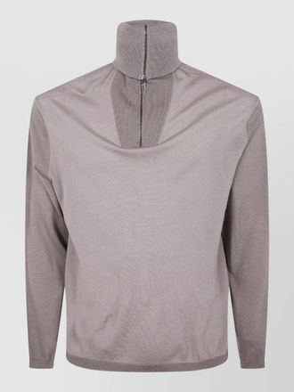Emporio Armani half zip sweater high turtle neck