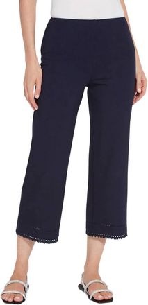 Lyss&eacute; Sienna Wide Leg Crop Pant In True Navy