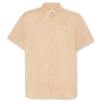 Timberland Mill Brook Linen Short Sleeve Shirt Hemd f&uuml;r Herren | beige