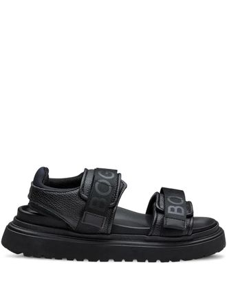 Bogner logo-straps sandals - Black