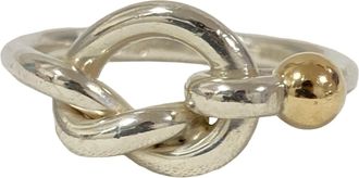 Tiffany & Co. Silver Gold (18K) Silver 925 Band Ring (Pre-Owned)