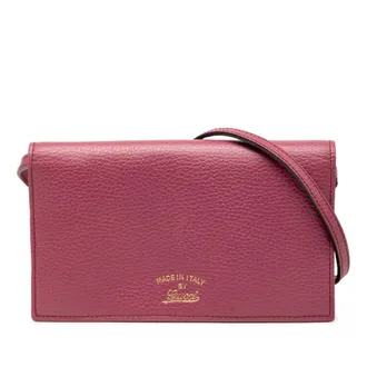 Gucci Pre-owned Gucci Dollar Calfskin Swing Wallet On Strap Ladies HQ5FQIZJR7KNMX1Z