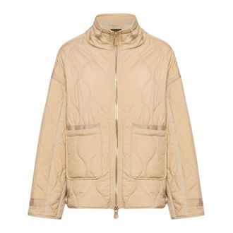 Elena Miro Winter Jackets, female, Beige, Size: S Giubbino