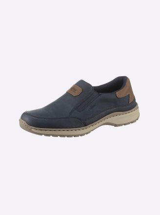Rieker Slipper RIEKER, Herren, Gr. 40, blau (marine), Lederimitat, Schuhe Slipper
