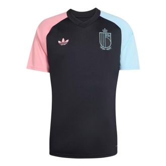 adidas Belgium 2026 Away Pre-Match Jersey Asia Sizing Black Super Pop Frozen Blue JY7642