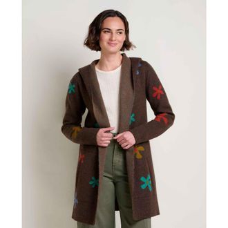 Toad & Co Merino Heartfelt Hoodie in Chestnut Flowers at Nordstrom, Size X-Small