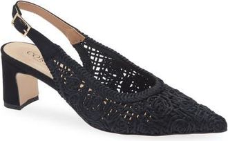 Cordani Nikole Slingback Pointed Toe Pump in Black at Nordstrom, Size 8.5Us