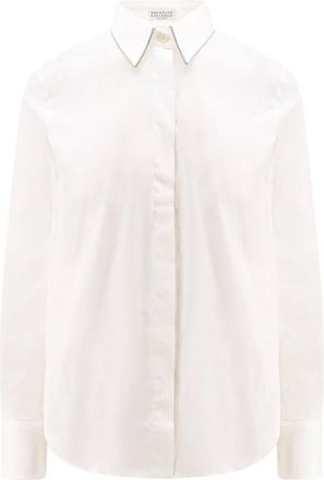 Brunello Cucinelli Donna, Camicette, Bianco, L, new