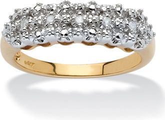 Palm Beach Jewelry Diamond Accent Cluster Ring in 10k Gold