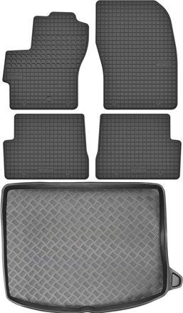 OEM Juego De Alfombrillas De Goma Para Coche Y Alfombrilla Para Maletero Para Mazda 3 I Hatchback (2003-2008)