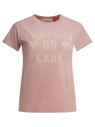 Valentino T-shirt met ronde hals Panther Lady