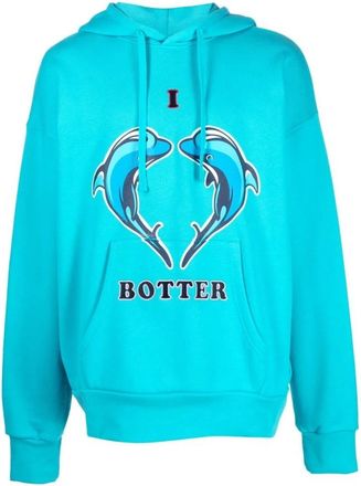 Botter Hoodies - Heren - Hoodies - Blauw - L - Katoen - Hoodies & sweatvesten