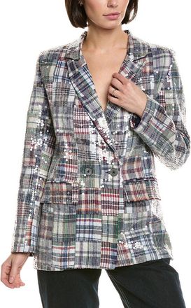 Cynthia Rowley Sequin Madras Blazer