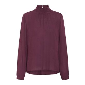 Kaffe Elegante Blusa Windsor Wine - - Blouses & Shirts - Donna - Rosso - XS