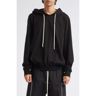 Rick Owens Temple Oversize Hoodie in Black at Nordstrom, Size Xx-Large