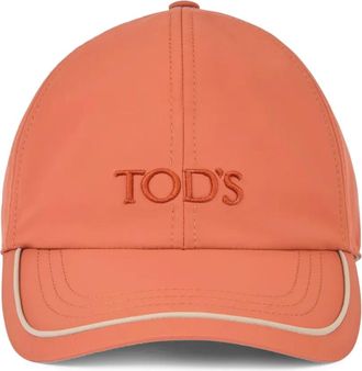 Tod's piping-trim baseball cap - men - Leather/Polyamide/Polyurethane/Elastane/Cotton - One Size - Neutrals