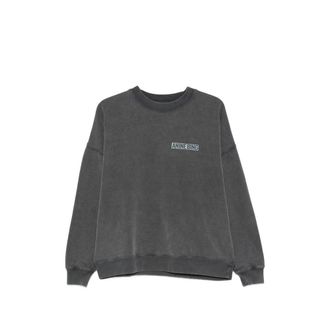 Anine Bing Miles Logo-print Cotton Sweatshirt