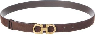 Ferragamo Ferragamo Gancini Adjustable Leather Belt