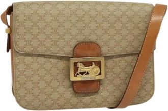 Celine Pre-owned Cross Body Bags, female, Beige, Size: ONE SIZE Pre-owned Vintage Cross Body Bag