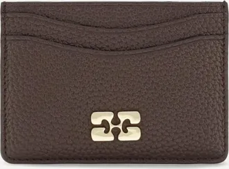 Ganni Portacarte in eco pelle granulata Woman UNI