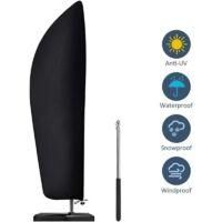 OEM Funda Protectora Para Sombrilla Voladiza De 2 A 4 M, Tejido Oxford 210d, A Prueba De Polvo, Resistente A Los Rayos Uv, 280 X 30/81/46 Cm - Crezuo