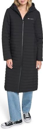 Champion Hooded Puffer Coat in Black at Nordstrom Rack, Size X-Large
