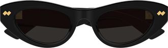 Bottega Veneta Sunglasses Bv1350 S 001 Black/Grey Women
