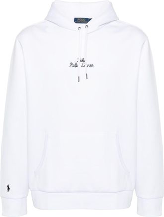 Polo Ralph Lauren logo-embroidered hoodie - men - Polyester/Cotton - L - White